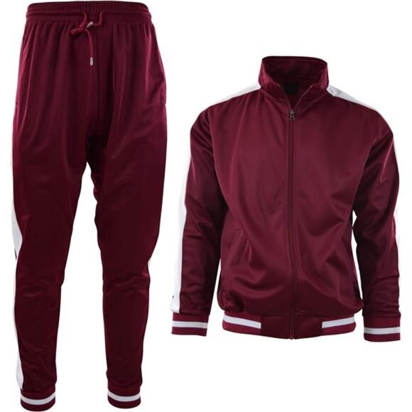 Mens Athletic 2 Piece Tracksuit Set - Picture 2 of 7